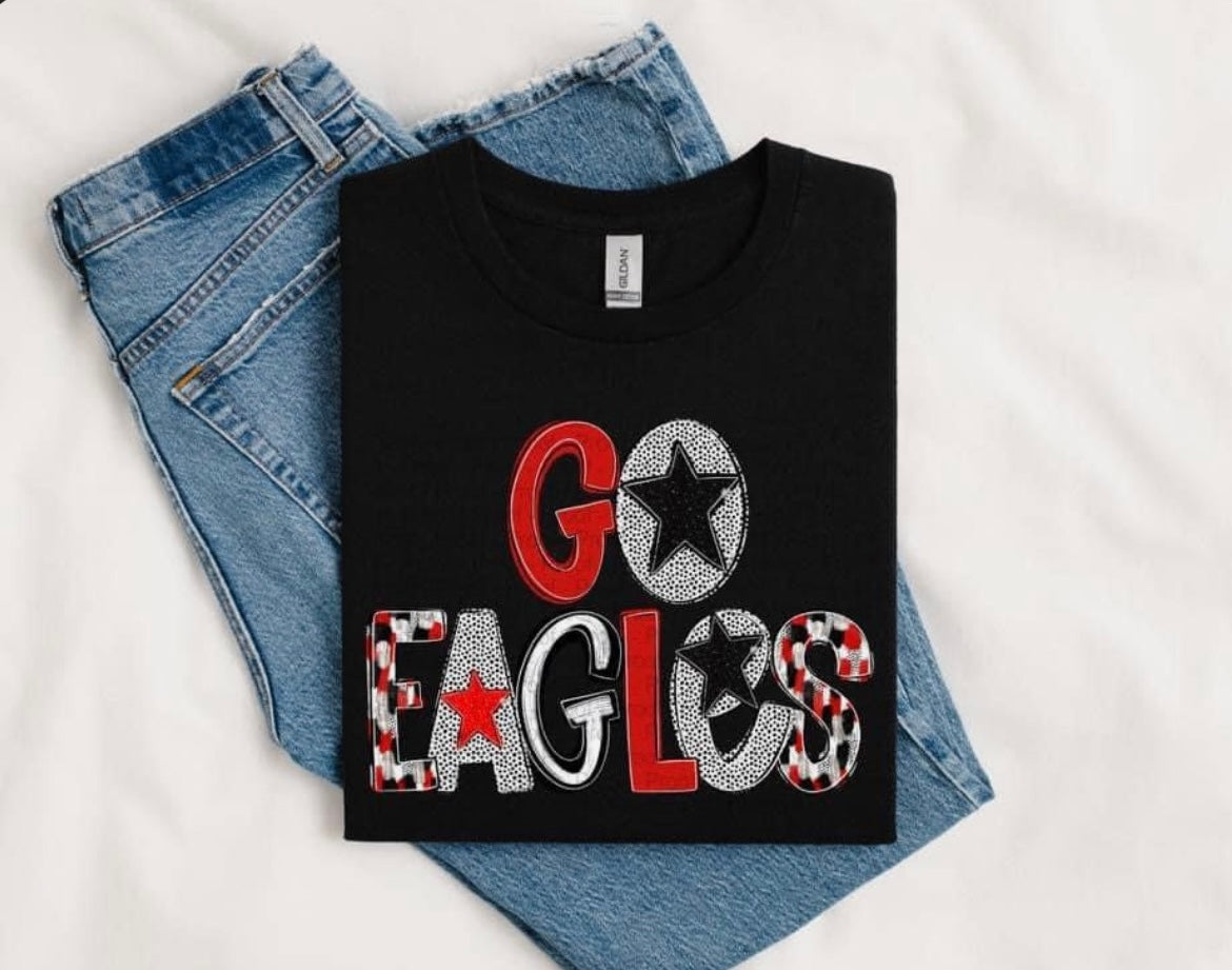 Youth Go Eagles Gildan Sweatshirt 18000B