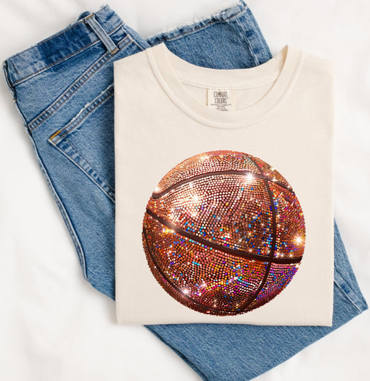 Disco Basketball On Comfort Color Collection