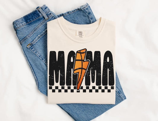 Basketball Mama Lightning On Comfort Color Collection