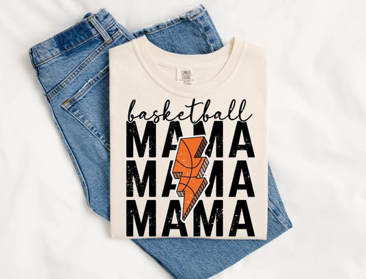 Triple Basketball Mama On Comfort Color Collection