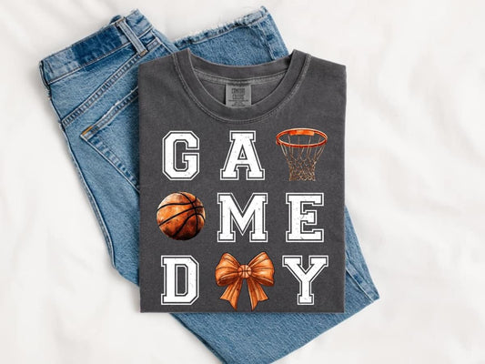 Coquette Basketball Game Day On Comfort Color Collection