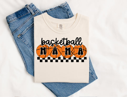 4 Basketballs Mama On Comfort Color Collection