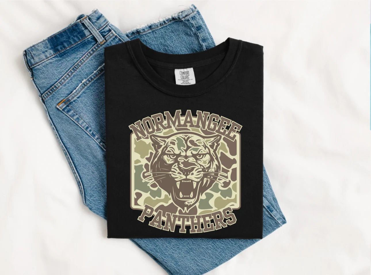 Camo School & Mascot On Comfort Color Collection