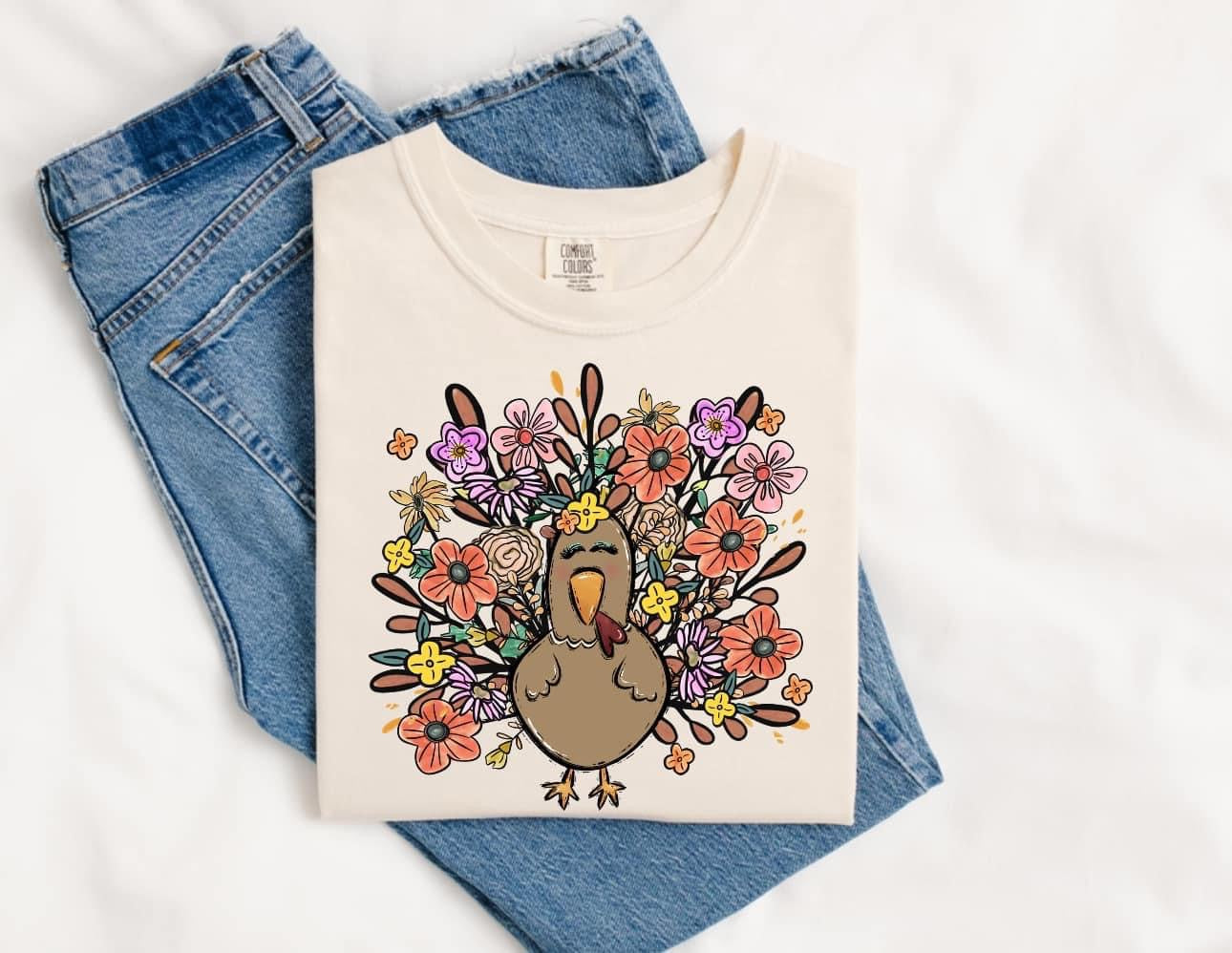 Toddler Wildflower Turkey Short Sleeve 3322 Shirt