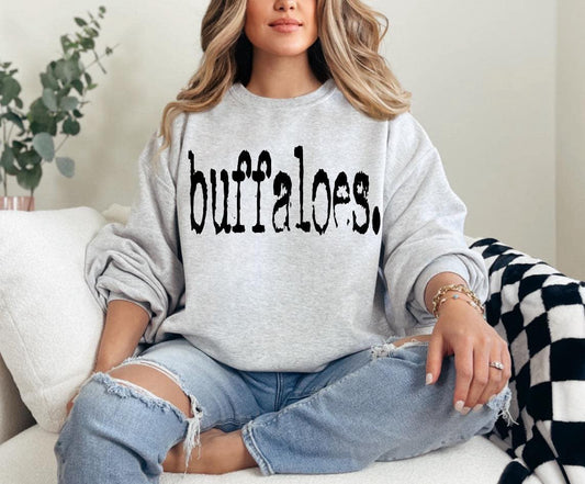 Typography Buffaloes Gildan Sweatshirt 18000