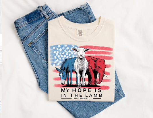 My Hope Is In The Lamb Comfort Color Short Sleeve 1717