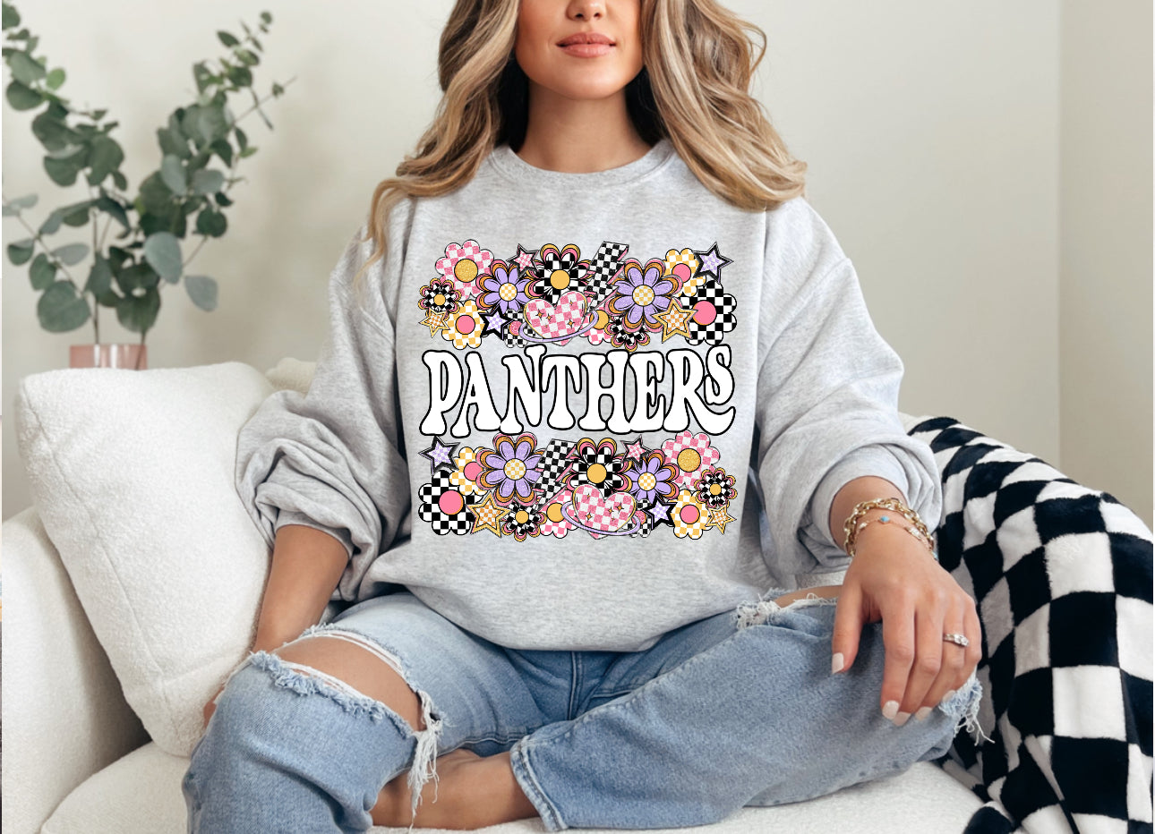 Floral Panthers On Comfort Color Collection