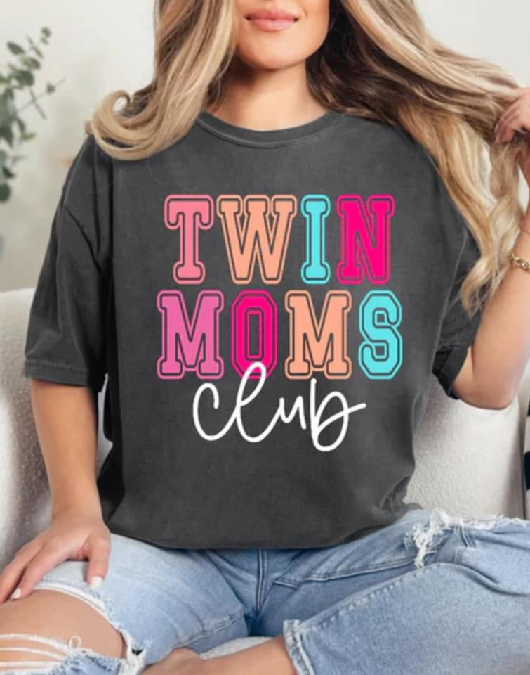 Twin Mom Comfort Color Short Sleeve 1717 Shirt